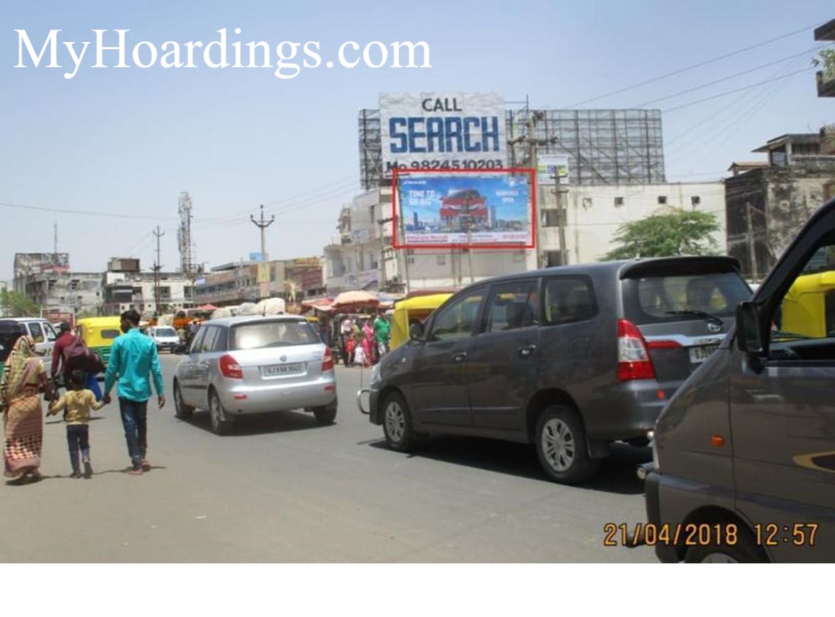 OOH Billboard Agency in India, Highway Unipole advertising in Himmatnagar, Hoardings Agency in Bazzar Road in Himmatnagar